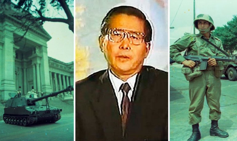 Alberto Fujimori ordenó la toma del Parlamento peruano en 1992. 